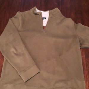 Lands End 1/2 zip olive color pullover